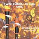 Giraffe Tools 10ft x 5/8" Garden Leader Hose, Heavy Duty Short Hose, Lightweight & Flexible Hybrid Water Hose with Swivel Handle & Male to Female Fittings