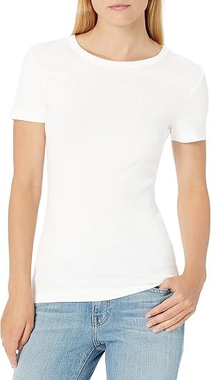Amazon Essentials Women's Slim-Fit Short-Sleeve Crewneck T-Shirt, Pack of 2 (Small) Amazon Essentials Women's Slim-Fit Short-Sleeve Crewneck T-Shirt, Pack of 2 (Small)