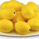 Artificial Lemons Simulation Lifelike Small Lemons Fake Fruit for Home Kitchen Wedding Party Decoration Photography 12pcs Set (Yellow)
