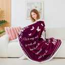 Mothers Day Gifts for Mom, Wearable Hoodie Blanket for-Mothers, Mom blanket Gifts from Daughter, Son, Husband, Sherpa Fleece Mother Blankets, Soft Birthday, Wife, Mama, Red (50*70)