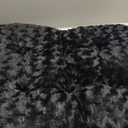 KSIIA Washable Dog Bed Anti-Slip Dog Crate Beds Deluxe Plush Kennel Pad Comfy Pet Sleeping Mat for Small Dogs, 23" x 18", Black