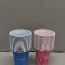 Norme 30 Pcs Gender Reveal Plastic Cups Team Boy Team Girl Disposable Blue Pink Plastic Cups Gender Reveal Party Supplies for Beverage Drink Tableware(12 oz)