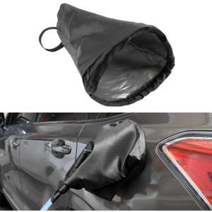 Electric Car Charger Cover, Magnetic Adhesion EV Charger Plug Cover for Most Electric Cars Outdoor Waterproof Sun UV Rain Snow All Weather Protection Electric Car Charging Port Plug Cover (Black)