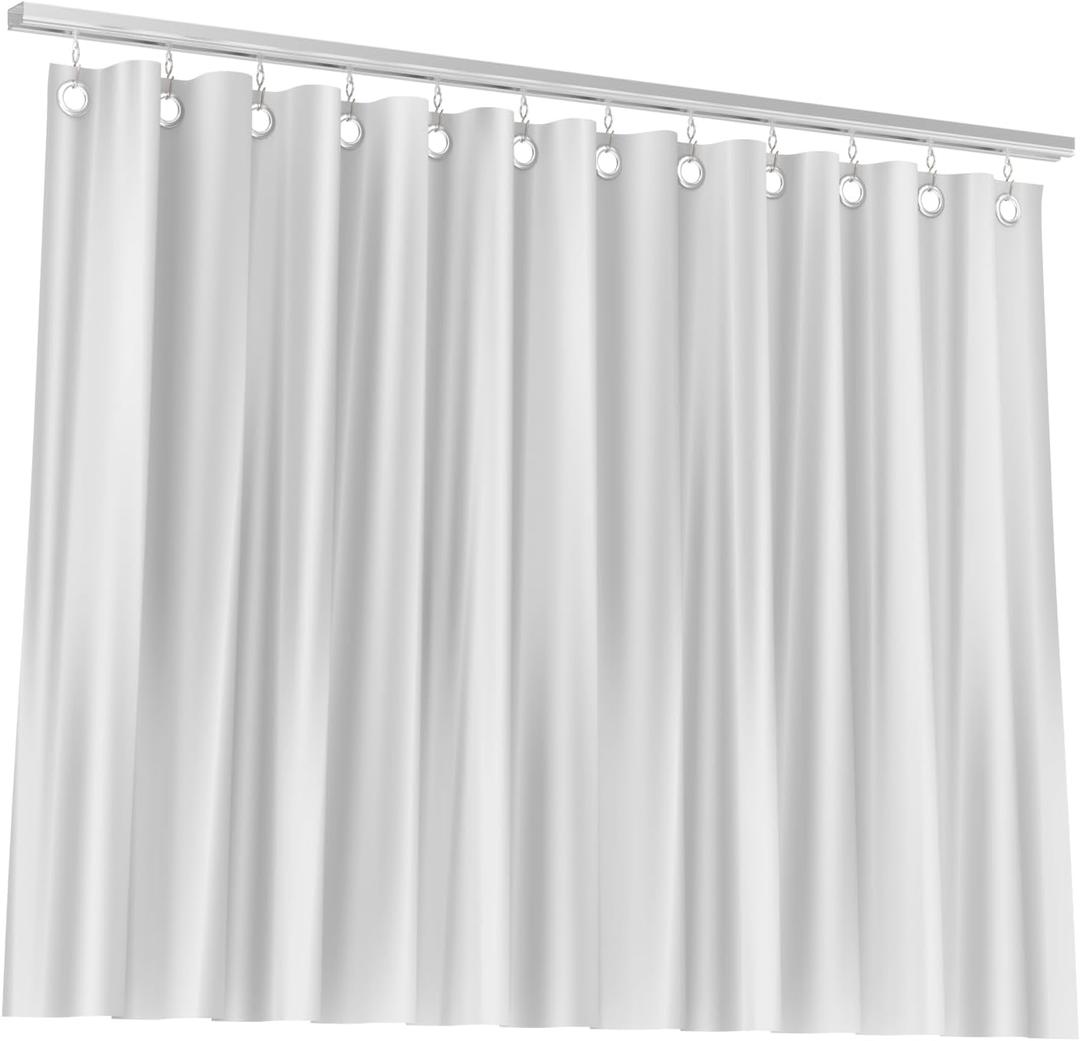 Room/Dividers/Now Premium Room Divider Curtain, 7ft Tall x 4ft Wide (White) - Premium Curtains for Room Partition, Privacy or Blackout - Large Rooms Divider Curtain