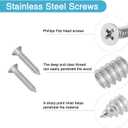 8PCS 3.23 x 3.23 T Post Corner Brace, Stainless Steel Flat Metal Bracket, Mending Plate for Wood with 40PCS Screws