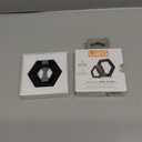 URBAN ARMOR GEAR UAG Magnetic Phone Ring Stand Compatible with MagSafe Magnet, Removable Metal Finger Ring Grip & 360 Rotation Adjustable Kickstand for iPhone 16/15/14/13, Galaxy S24/S23, Black/Silver