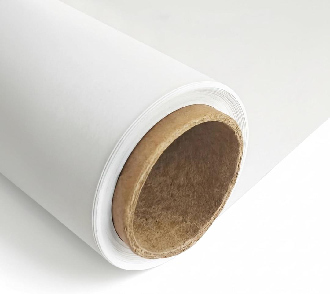 Seamless Paper Backdrop for Photography,Arctic White,107" x 32.8 ft | Rolled for Easy Hanging,Non-Reflective,For Photography, Professional Photographers,Studio, Parties, Video, Live Streaming