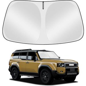 Front Windshield Sun Shade Custom Fit for 2024-2025 Toyota Land Cruiser, Block UV Rays Foldable Sunshade Sun Visor Accessories