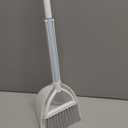 Small Broom and Dustpan Set, Household Mini Broom and Dustpan Set, Mini Broom and Cleaning Set Suitable for Various Small Areas (White)