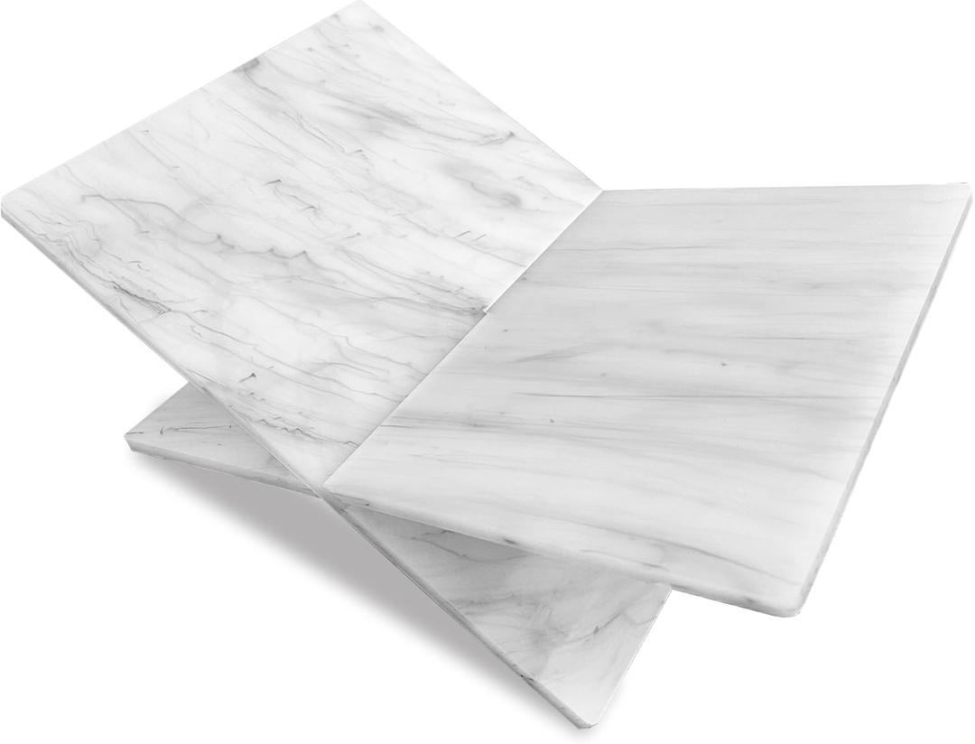 Acrylic Book Stand - Open Book Display Stand for Reading, Bible, Cookbook, Magazines, Textbooks, Recipe Holder (Marble Pattern)