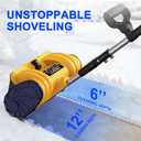 Cordless Snow Shovel Compatible for DeWalt 20V Battery with Brushless Motor, 12'' Cordless Snow Blower, Electric Snow Thrower, 6.2" Clear Depth with Front Handle for Deck,Patio(NO Battery)
