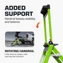 Little Giant Jumbo Step 3-Step Foldable 3 ft Fiberglass Stool