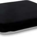 Sigmat Recliner Cushion for Elderly with Memory Foam 20x20x3 Inches Large Square Seat Cushion for Recliner Chair, Floor Pillow, Truck Seat Cushion Black-Grey