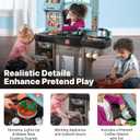 Step2 Best Chefs Kids Kitchen Playset, Indoor/Outdoor Kitchenette, Interactive Play with Lights and Sounds, Made of Durable Plastic, Includes 25 Piece Toy Accessories, for Toddlers 2+ Years Old