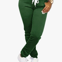 Nimsruc 1 Piece For Women Casual Pants Dark Green, XL