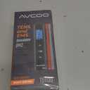 30 Modes TENS EMS Unit Compact Muscle Stimulator for Pain Relief of Back, Shoulder, Neck, Rechargeable & Portable Dual Channel EMS Muscle Stimulator with 30 Intensity Levels, 12 Electrode Pads (Black)