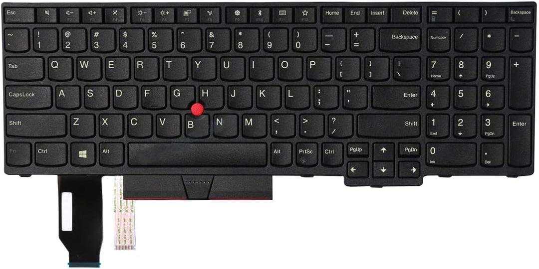AUTENS Replacement US Keyboard for Lenovo ThinkPad E580 E585 L580 E590 E595 L590 T590 P15S P52 P72 P53 P53S P73 P53 P52 T15(Not Fit P52s) Laptop (No Backlight)