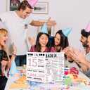 5 x 15th Birthday Card, Happy 15th Birthday Decorations for Girl,Special Birthday Gift Ideas for Daughter,Gifts for 15 Year Old Girl (WX-192)