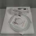 Rocollos Rechargeable Wall Mounted Lighted Makeup Mirror, 8 Inch Double-Sided LED Vanity Mirror 1X/10X Magnification,3 Color Lights Touch Screen Dimmable 360Swivel 13 Inch Extendable