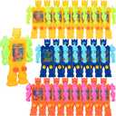 24 Pcs Robot Handheld Water Ring Toss Games for Kids Party Favors Goodie Bags Stuffers Return Gifts for Kids Birthday Classroom Prize Box Rewards Bulk, Halloween/Christmas Pinata Filler Toys