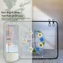 Thank You Gift Resin Floral Keepsake Plate Decor with Pressed Real Flowers (Blue & White) Teacher, Employee & Nurse Appreciation Keepsake