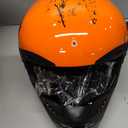 Full Face Dirt Bike Helmet DOT Certified - Complete Adult ATV Helmet Kit with Goggles, Gloves & Mask, Adjustable Visor, Quick Release, Orange, Medium
