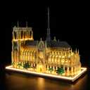 BRIKSMAX Light Kit for Lego-21061 Notre Dame Cathedral - Compatible with Lego Architecture Building Set- Does not include Lego Set