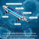 PWS-55 55W Pond Pool UV Purifier Clarifier, Weatherproof IP67, Stainless Steel UV Reactor, Pond Size Up to 8000 Gallons, Max Flow Rate 2700 GPH