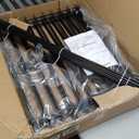 25 Panels No Dig Animal Barrier Fence, 32in(H) x 49ft(L) Garden Edging Border Fencing, Rustproof Metal Stakes Decorative Garden Fence, Dog Digging Defense Fencing Barrier for Outdoor, Yard, Patio