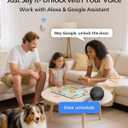 Philips WiFi Smart Lock with Handle, Fingerprint Keyless Entry Door Lock with WiFi Bridge, Smart Locks for Front Door with Handle Set, APP Remote Control, Work with Alexa&Google Assistant, Auto-Lock