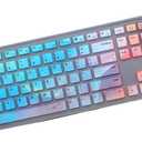 Keyboard Cover for Dell Pro KM5221W KM7321W & Pro KB500 Keyboard, Dell Pro KM5221W Desktop Keyboard Cover Protector-Colorful