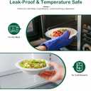 , - Compostable Paper Bowls, Heavy-Duty Biodegradable Disposable Bowls Made from Bagasse, Eco-Friendly, Microwave & Freezer Safe (White) (32 oz)