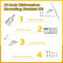 W10426979 24" Dishwasher Mounting Bracket Kit Fit for Whirlpool, KitchenAid and Maytag 24 Inch Wide Dishwasher for Granite and Quartz Countertops (W10426979 (24") for Standard)