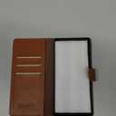 SUANPOT Galaxy Note 20 Ultra 5G Wallet Case - RFID Blocking Leather, Card Holder, Flip Folio, Light Brown