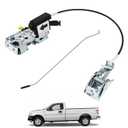 Front Left Driver Side Door Lock Latch Assembly for Ford F150 F250 F350 Bronco 1992 1993 1994 1995 1996 1997, Door Latch Lock Actuator Motor Cable Rod Kit Replace F4TZ15219A65A, F4TZ-15219A65-A