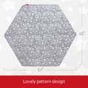 Hexagon Playpen Mat, Baby Playmat Fits Regalo Portable Play Yard 48 Inch and hiccapop 53" PlayPod Playpen, 6 Panel Playpen Mattress Non Slip Pad Mat