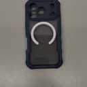 CENHUFO Magnetic Privacy for iPhone 17 Pro Case [Compatible with Magsafe] Full Body Phone Case Built-in 9H Tempered Glass Privacy Screen Protector, Camera Protection Shockproof Bumper Cover - Blue