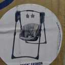 Graco Slim Spaces Compact Baby Swing, Space Saving Portable Bay Swing with Height Adjustable Legs & Soft Toys, Reign