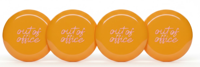 5 PCs Frisbee Orange - Out of Office
