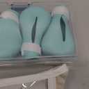 Hillban Cat Muzzle for Grooming with 4 Silicone Boots Breathable Transparent Face Guard Silicone Cat Claw Covers Anti Scratch Booties to Prevent Scratching Biting Bathing Trimming(Medium)