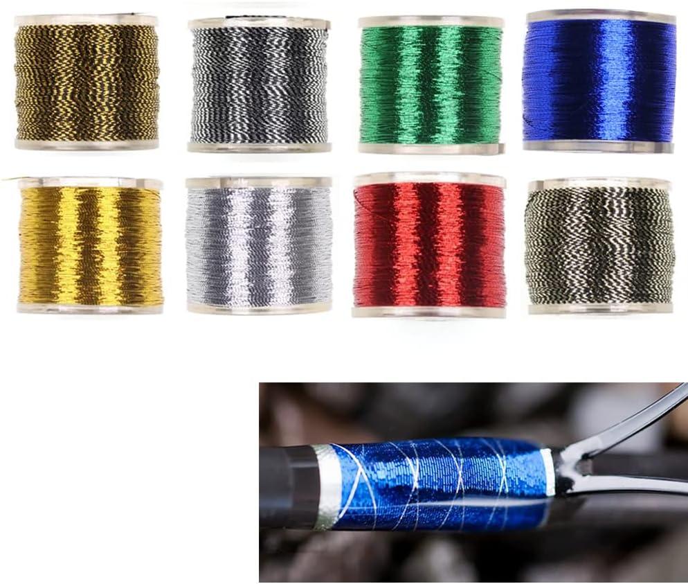 Fly Tying Thread Combo Choice Midge Nymph Dry Flies Fly Tying Lure Making Materials Fly Tying Materials (5 Color Rod Wrapping Reparing Combo)