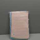 JOYMOOP Microfiber Cleaning Cloth, Mixed Color Towels with Edging, Large Size 6 Pack (11.8" x 15.7"), Absorbent Streak Free Lint Free Rags for Cleaning, Reusable and Washable Towels (Mixed [Pink+blue+green])