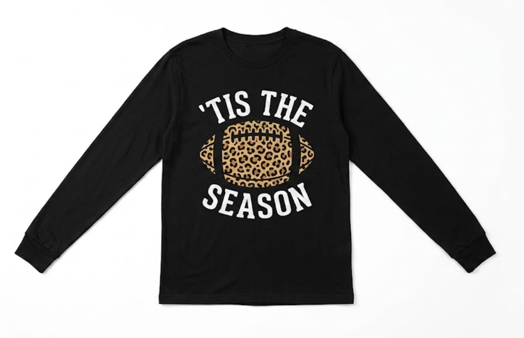 YI XIANG RAN Game Day Shirt Women: Football Tshirt Game Day Gift Tees Football Long Sleeve Tops(Black3, Small)