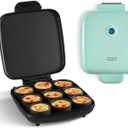 Dash Family Size Egg Bite Maker - Electric Egg Bite Maker with Non-Stick Silicone Cups - Space-Saving Design & Quick Cleanup - Make Sandwiches, Healthy Snacks & Desserts - 9 Servings, Aqua