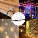 2 x Shower Caddy Adhesive Replacement, Adhesive Cable Clips for Wall, Traceless Cord Organizer & Wire Holders for for Home Office Wall, Desk, Car, LED Strips and Outdoor Lights