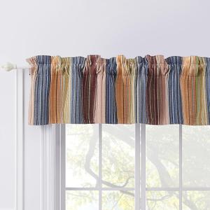 Greenland Home Katy Window Valance Red 84 x 21