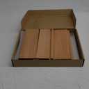 EHWINE 8.5 x 11 Acrylic Sign Holder, 6 Pack L Shape Frames With Wood Base, Clear Table Flyer Menu Stand for Office Business Store, Brown and Wood Color Base