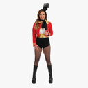 fun shack Womens Circus Ringmaster Costume, Lion Tamer Outfit for Women, Ringmaster Dress for Themed Parties S