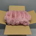 BEDELITE Fleece Throw Blanket for Couch  3D Ribbed Jacquard Soft and Warm Decorative Fuzzy Blanket  Cozy, Fluffy, Plush Lightweight Pink Throw Blankets for Bed, Sofa, 50x60 inches