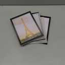 upsimples 5x7 Picture Frame Set of 3, Made of High Definition Glass for 5 x 7 Black Frames, Wall and Tabletop Display Thin Border Photo Frame for Home Dcor